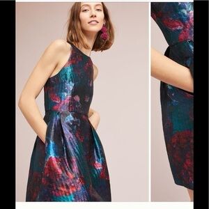 Anthropologie Hutch Multicolor Floral Midi Dress